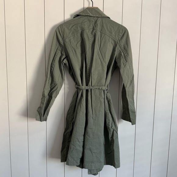 Marine Later Kelly Trench Coat Green - Picture 8 of 8